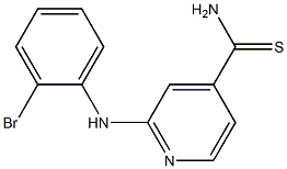 2-[(2-bromophenyl)amino]pyridine-4-carbothioamide 구조식 이미지