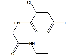 2-[(2-chloro-4-fluorophenyl)amino]-N-ethylpropanamide Structure