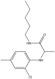 2-[(2-chloro-4-methylphenyl)amino]-N-pentylpropanamide Structure