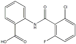 2-[(2-chloro-6-fluorobenzene)amido]benzoic acid Structure