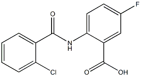 2-[(2-chlorobenzoyl)amino]-5-fluorobenzoic acid 구조식 이미지