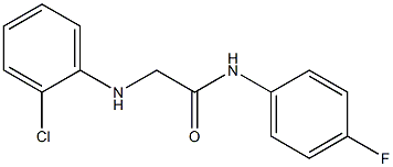 2-[(2-chlorophenyl)amino]-N-(4-fluorophenyl)acetamide Structure