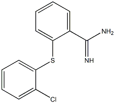 2-[(2-chlorophenyl)sulfanyl]benzene-1-carboximidamide Structure