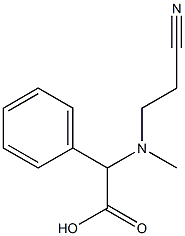 2-[(2-cyanoethyl)(methyl)amino]-2-phenylacetic acid Structure