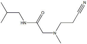 2-[(2-cyanoethyl)(methyl)amino]-N-(2-methylpropyl)acetamide 구조식 이미지