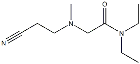 2-[(2-cyanoethyl)(methyl)amino]-N,N-diethylacetamide 구조식 이미지