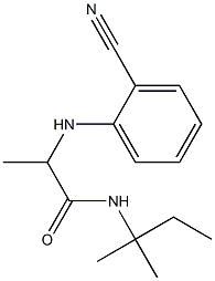 2-[(2-cyanophenyl)amino]-N-(2-methylbutan-2-yl)propanamide Structure