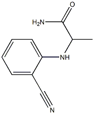 2-[(2-cyanophenyl)amino]propanamide 구조식 이미지