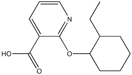 2-[(2-ethylcyclohexyl)oxy]pyridine-3-carboxylic acid 구조식 이미지