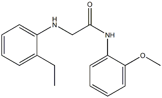 2-[(2-ethylphenyl)amino]-N-(2-methoxyphenyl)acetamide 구조식 이미지