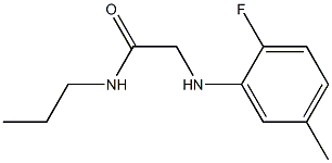 2-[(2-fluoro-5-methylphenyl)amino]-N-propylacetamide Structure