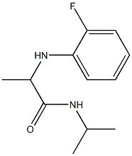 2-[(2-fluorophenyl)amino]-N-(propan-2-yl)propanamide Structure