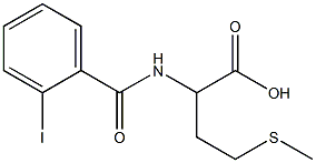 2-[(2-iodobenzoyl)amino]-4-(methylthio)butanoic acid 구조식 이미지