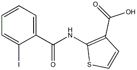 2-[(2-iodobenzoyl)amino]thiophene-3-carboxylic acid 구조식 이미지