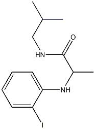 2-[(2-iodophenyl)amino]-N-(2-methylpropyl)propanamide Structure