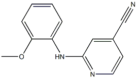 2-[(2-methoxyphenyl)amino]isonicotinonitrile 구조식 이미지
