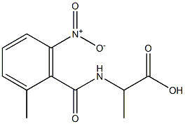 2-[(2-methyl-6-nitrophenyl)formamido]propanoic acid 구조식 이미지