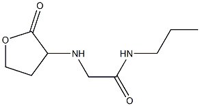 2-[(2-oxooxolan-3-yl)amino]-N-propylacetamide Structure