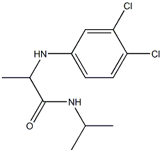 2-[(3,4-dichlorophenyl)amino]-N-(propan-2-yl)propanamide 구조식 이미지