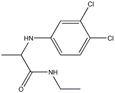 2-[(3,4-dichlorophenyl)amino]-N-ethylpropanamide Structure