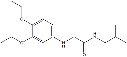 2-[(3,4-diethoxyphenyl)amino]-N-(2-methylpropyl)acetamide Structure