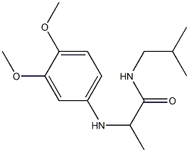 2-[(3,4-dimethoxyphenyl)amino]-N-(2-methylpropyl)propanamide Structure