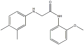 2-[(3,4-dimethylphenyl)amino]-N-(2-methoxyphenyl)acetamide 구조식 이미지