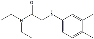 2-[(3,4-dimethylphenyl)amino]-N,N-diethylacetamide 구조식 이미지