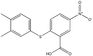 2-[(3,4-dimethylphenyl)sulfanyl]-5-nitrobenzoic acid Structure