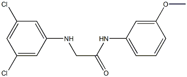 2-[(3,5-dichlorophenyl)amino]-N-(3-methoxyphenyl)acetamide Structure