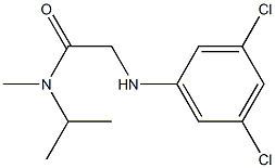 2-[(3,5-dichlorophenyl)amino]-N-methyl-N-(propan-2-yl)acetamide 구조식 이미지