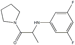 2-[(3,5-difluorophenyl)amino]-1-(pyrrolidin-1-yl)propan-1-one 구조식 이미지