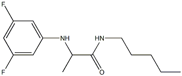 2-[(3,5-difluorophenyl)amino]-N-pentylpropanamide 구조식 이미지