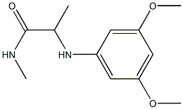 2-[(3,5-dimethoxyphenyl)amino]-N-methylpropanamide Structure