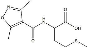 2-[(3,5-dimethyl-1,2-oxazol-4-yl)formamido]-4-(methylsulfanyl)butanoic acid Structure