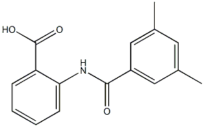 2-[(3,5-dimethylbenzoyl)amino]benzoic acid 구조식 이미지