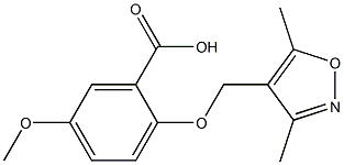 2-[(3,5-dimethylisoxazol-4-yl)methoxy]-5-methoxybenzoic acid 구조식 이미지