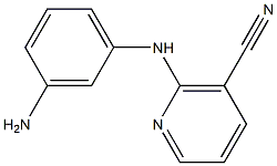 2-[(3-aminophenyl)amino]nicotinonitrile Structure