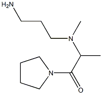 2-[(3-aminopropyl)(methyl)amino]-1-(pyrrolidin-1-yl)propan-1-one 구조식 이미지