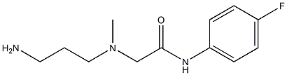 2-[(3-aminopropyl)(methyl)amino]-N-(4-fluorophenyl)acetamide 구조식 이미지