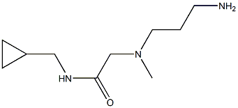 2-[(3-aminopropyl)(methyl)amino]-N-(cyclopropylmethyl)acetamide Structure