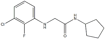 2-[(3-chloro-2-fluorophenyl)amino]-N-cyclopentylacetamide 구조식 이미지