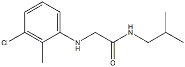 2-[(3-chloro-2-methylphenyl)amino]-N-(2-methylpropyl)acetamide Structure