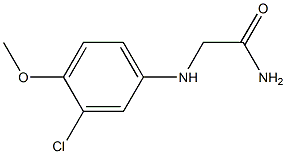 2-[(3-chloro-4-methoxyphenyl)amino]acetamide Structure