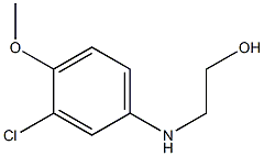 2-[(3-chloro-4-methoxyphenyl)amino]ethan-1-ol Structure