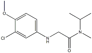 2-[(3-chloro-4-methoxyphenyl)amino]-N-methyl-N-(propan-2-yl)acetamide Structure
