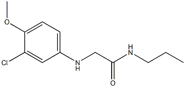 2-[(3-chloro-4-methoxyphenyl)amino]-N-propylacetamide Structure