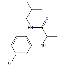 2-[(3-chloro-4-methylphenyl)amino]-N-(2-methylpropyl)propanamide Structure