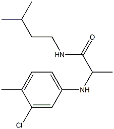 2-[(3-chloro-4-methylphenyl)amino]-N-(3-methylbutyl)propanamide Structure