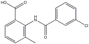 2-[(3-chlorobenzoyl)amino]-3-methylbenzoic acid 구조식 이미지